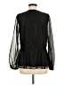 NSR 100% Polyester Black Long Sleeve Blouse Size M - photo 2