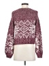 Kaisely Print Burgundy Pullover Sweater Size XS - photo 2