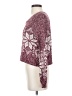 Kaisely Print Burgundy Pullover Sweater Size XS - photo 5
