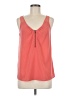 DKNY Jeans 100% Polyester Orange Sleeveless Blouse Size M - photo 1