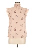 Vince Camuto 100% Polyester Tan Sleeveless Blouse Size M - photo 1