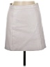 Double Zero 100% Polyurethane Solid Gray Ivory Casual Skirt Size M - photo 1