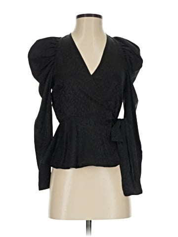 A.L.C. Long Sleeve Silk Top (view 1)
