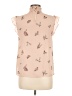 Vince Camuto 100% Polyester Tan Sleeveless Blouse Size M - photo 2