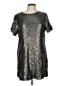 A.gain Metallic Silver Cocktail Dress Size L - photo 1