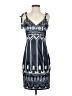 Pure Navy Graphic Blue Cocktail Dress Size 2 - photo 1