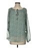 Unbranded 100% Polyester Green Long Sleeve Blouse Size S - photo 1