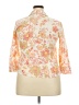 Unbranded Floral Orange 3/4 Sleeve Button-Down Shirt Size XXL - photo 2