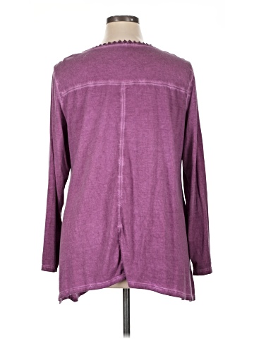 LOGO by Lori Goldstein Long Sleeve Henley (view 2)