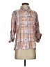 CAbi Plaid Orange 3/4 Sleeve Button-Down Shirt Size S - photo 1
