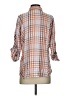 CAbi Plaid Orange 3/4 Sleeve Button-Down Shirt Size S - photo 2