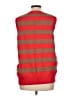 Unbranded Stripes Red Brown Sweater Vest Size L - photo 2