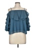 LUCCA 100% Polyester Blue Sleeveless Blouse Size M - photo 1