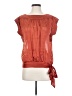 Classiques Entier 100% Silk Orange Short Sleeve Silk Top Size XS - photo 1