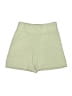 Unbranded Solid White Green Shorts Size S - photo 1