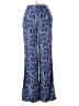 Happily Grey Paisley Blue Linen Pants Size S - photo 1