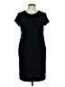 Merona Solid Black Blue Casual Dress Size L - photo 1