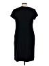 Merona Solid Black Blue Casual Dress Size L - photo 2