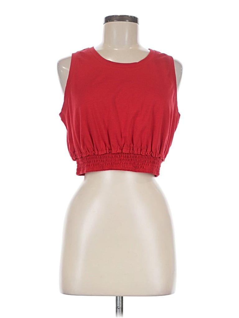 Pre-owned Luvamia Sleeveless Blouse In Red