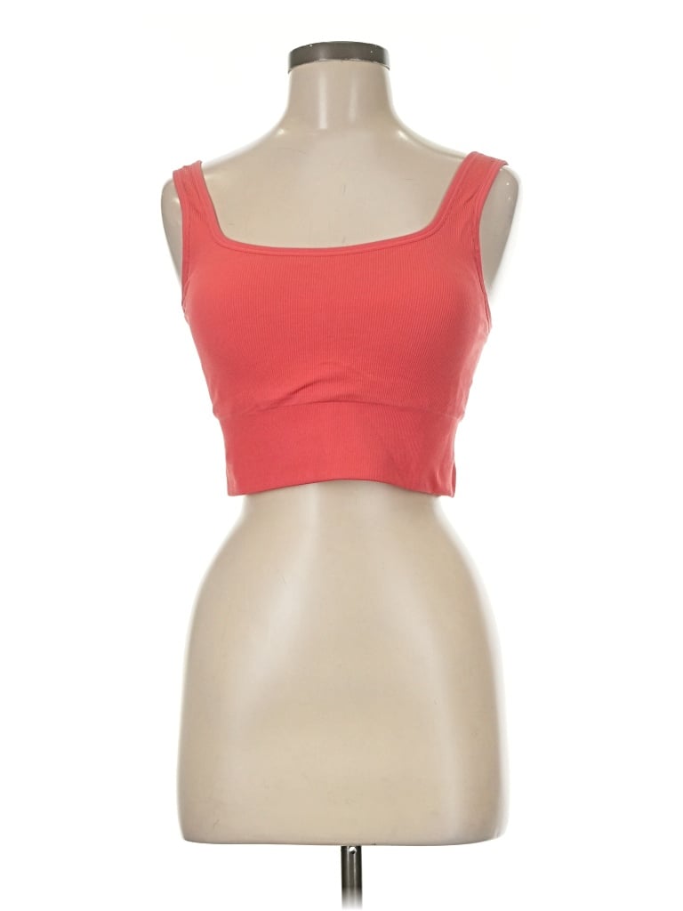 Pre-owned Active Tube Top Red Strapless Neckline Tops