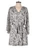 Fashion 100% Polyester Animal Print Ivory Romper Size S - photo 1
