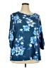 C.D. Daniels Blue 3/4 Sleeve Blouse Size 2X - photo 1