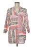 Unbranded 100% Polyester Pink 3/4 Sleeve Blouse Size 8 - photo 1