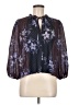 Shoshanna 100% Polyester Purple 3/4 Sleeve Blouse Size M - photo 1