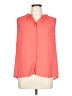 Collective Concepts 100% Polyester Orange Sleeveless Blouse Size L - photo 1