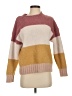 Thread & Supply 100% Polyester Color Block Tan Pullover Sweater Size S - photo 1
