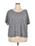 Meri Skye Silver Short Sleeve T-Shirt Size 3X - photo 1