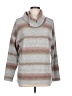 Tribal Stripes Silver Pullover Sweater Size L - photo 1