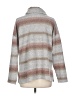 Tribal Stripes Silver Pullover Sweater Size L - photo 2