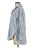 Zara Stripes Blue Long Sleeve Button-Down Shirt Size XS - photo 5
