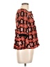 Takara 100% Rayon Red 3/4 Sleeve Blouse Size L - photo 4