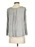 Sweet Rain 100% Polyester Gray Long Sleeve Top Size S - photo 2