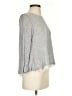 Sweet Rain 100% Polyester Gray Long Sleeve Top Size S - photo 4