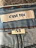 C'est Toi Blue Denim Skirt Size M - photo 4
