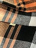 Unbranded Plaid Orange 3/4 Sleeve Blouse Size M - photo 7