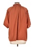 Como Blu 100% Polyester Orange Short Sleeve Blouse Size L - photo 2