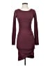 Leith Solid Burgundy Cocktail Dress Size XS - photo 1