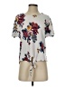 Alfred Paquette Floral Ivory Short Sleeve Blouse Size S - photo 1