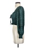 Shein 100% Polyester Teal 3/4 Sleeve Blouse Size XS - photo 5