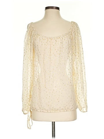 What Goes Around Comes Around 3/4 Sleeve Silk Top (view 1)