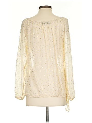 What Goes Around Comes Around 3/4 Sleeve Silk Top (view 2)