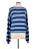 Shein 100% Acrylic Stripes Blue Pullover Sweater Size L - photo 1