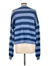 Shein 100% Acrylic Stripes Blue Pullover Sweater Size L - photo 2