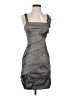 Cache Metallic Gray Cocktail Dress Size 4 - photo 1