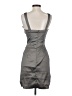 Cache Metallic Gray Cocktail Dress Size 4 - photo 2