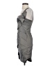 Cache Metallic Gray Cocktail Dress Size 4 - photo 5